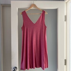LOFT Raspberry Sleeveless Dress